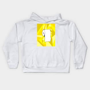 Yellow Toilet Paper Kids Hoodie